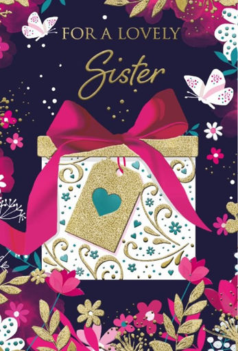 Picture of FOR A LOVELY SISTER  BIRTHDAY CARD
